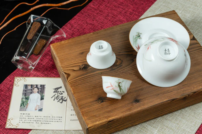 Auspicious Bamboo Tea Set 吉祥安康-紅竹水仙